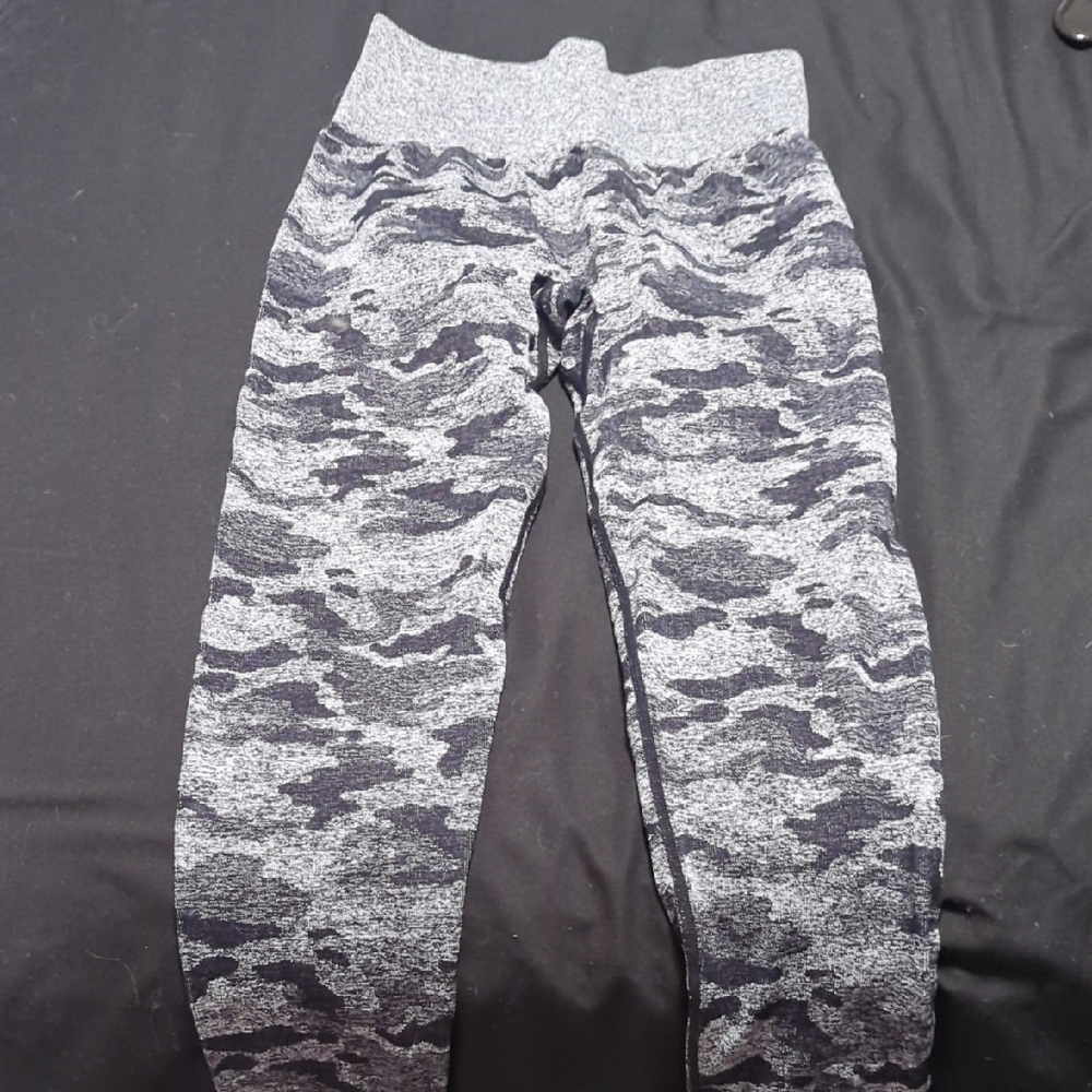 Gray Camo Women's Athletic Leggings